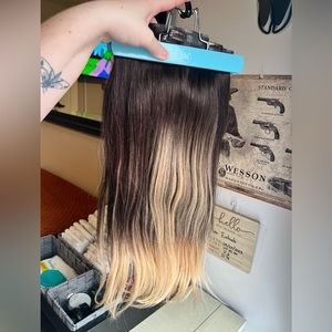 Brand New Bellami silk seam 180g 20 inch clip in hair extensions (worn once)